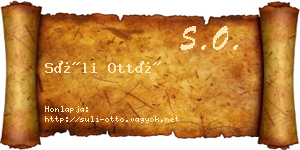 Süli Ottó névjegykártya